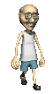 old man walking