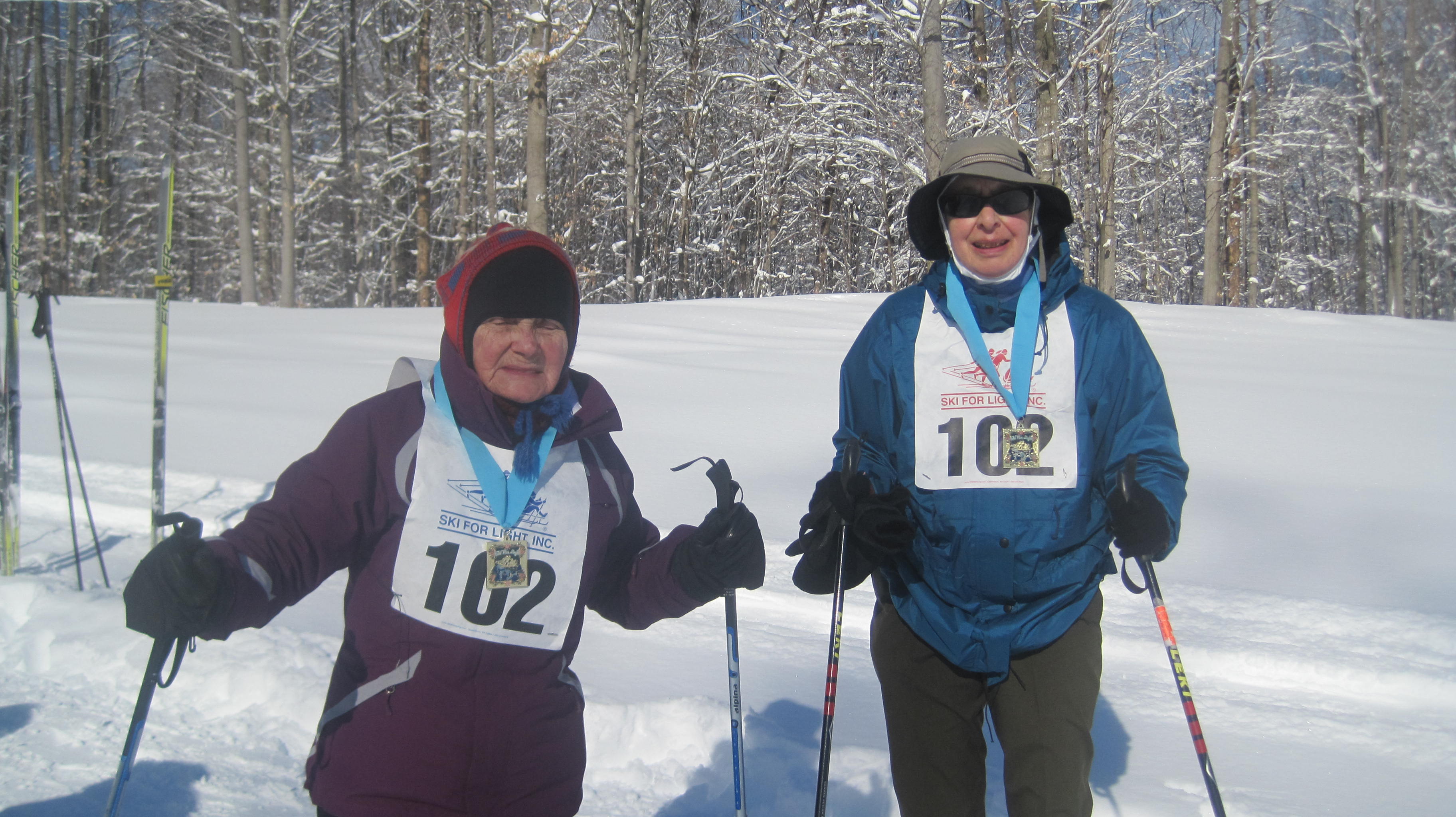 Chris and her skier Marilyn